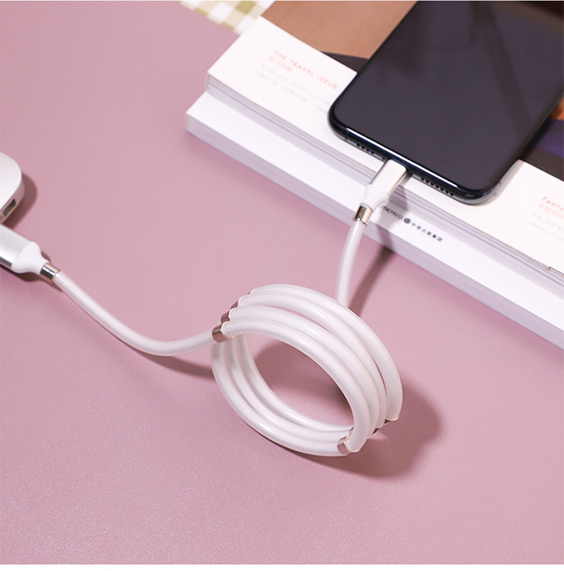 MAGNETIC SELF-WINDING USB CHARGING CABLE