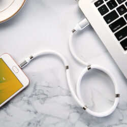 MAGNETIC SELF-WINDING USB CHARGING CABLE